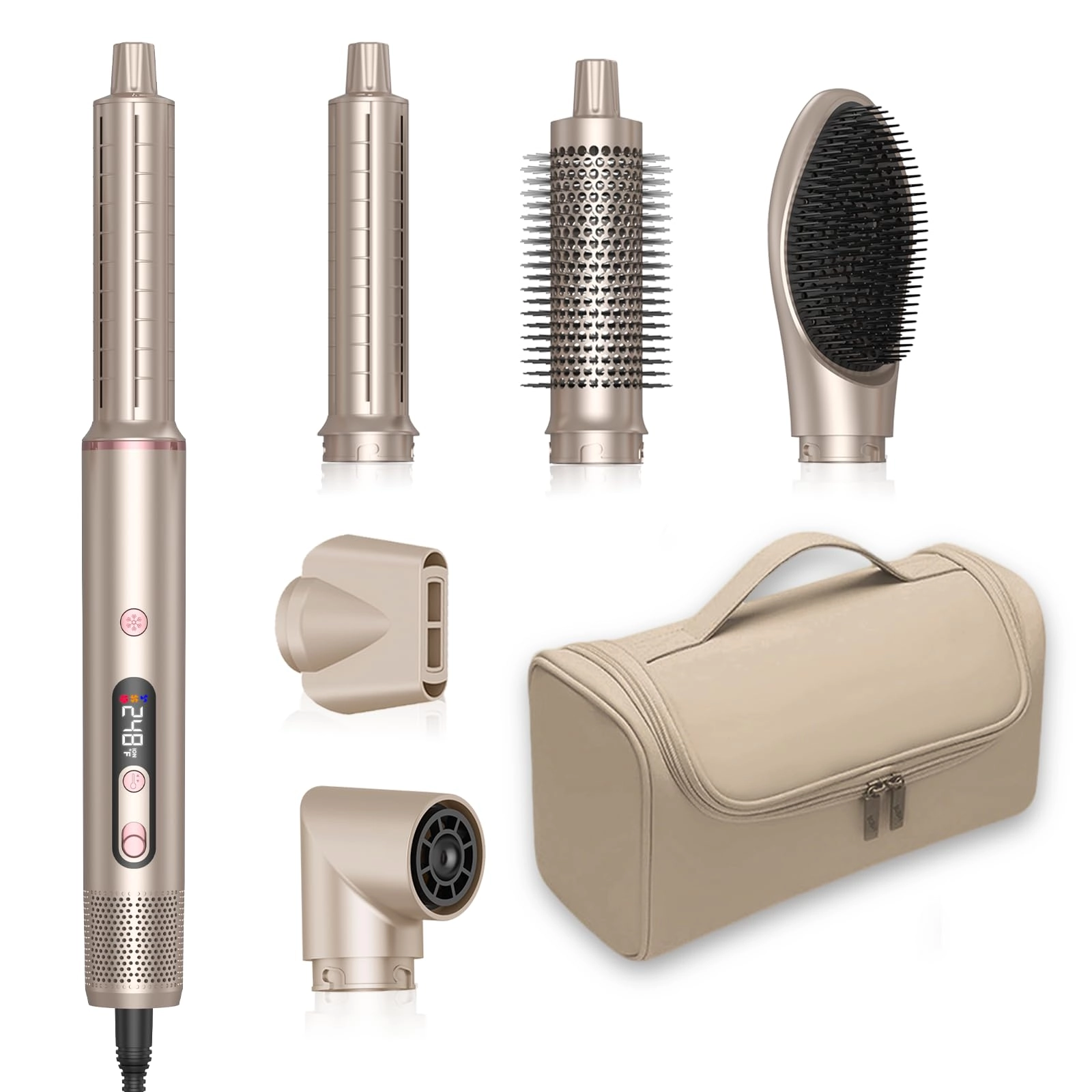 Hair Dryer Brush 6 in 1 - 110000 RPM Gold