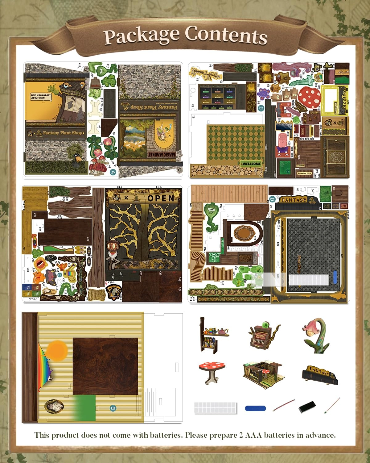Book Nook Kit - Fantasy Plant Shop
