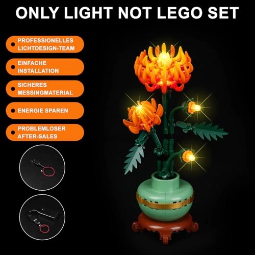 LED Light Kit - Compatible with Lego 10368 Chrysanthemum Lights Only