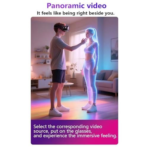3D VR Glasses - 120° FOV Bluetooth Controller