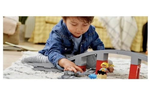 Town Train Bridge and Tracks - Horn Sound Action Brick (10872)