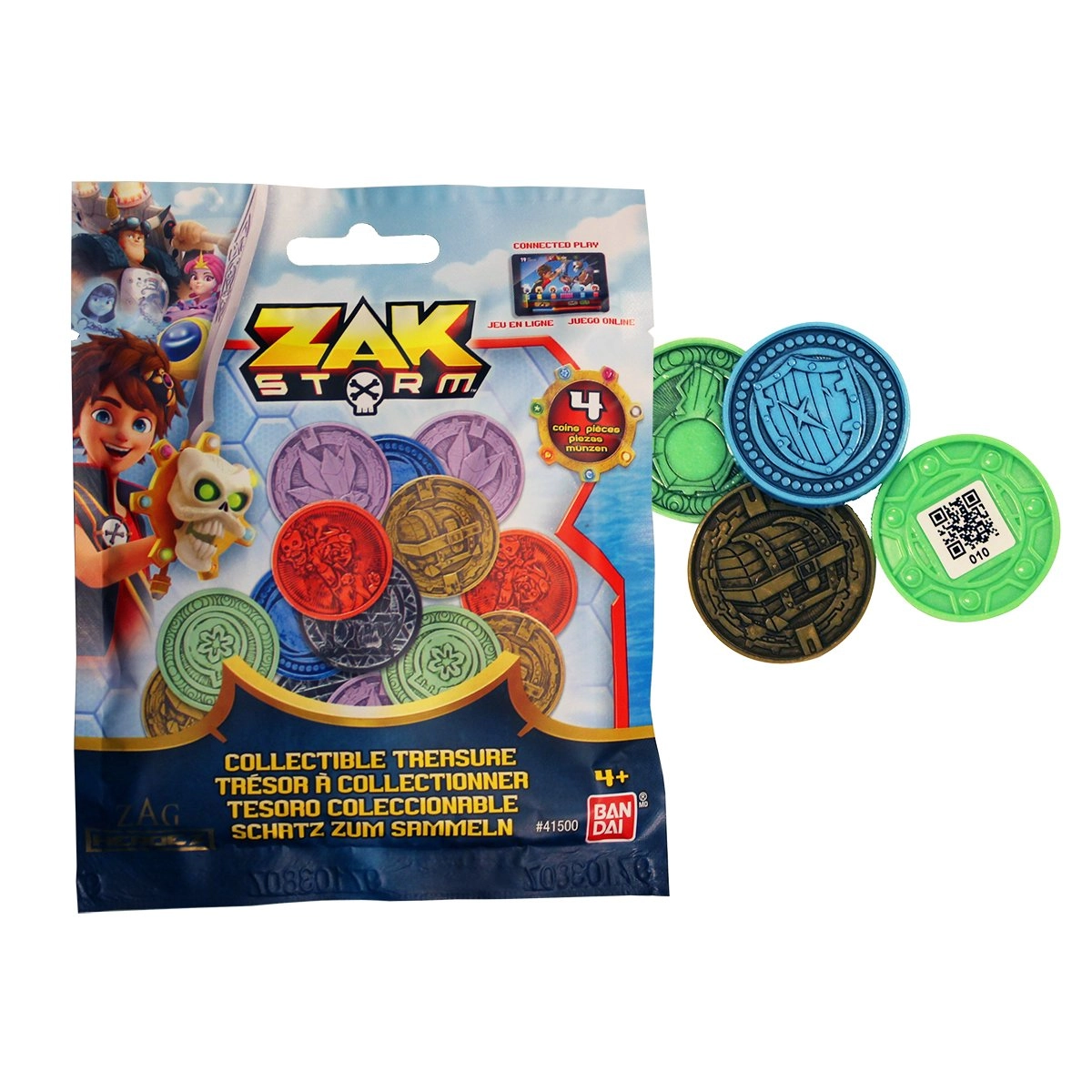 Bandai Zak Storm Collectable Coins PDQ - Multi-Colour Plastic (41500)
