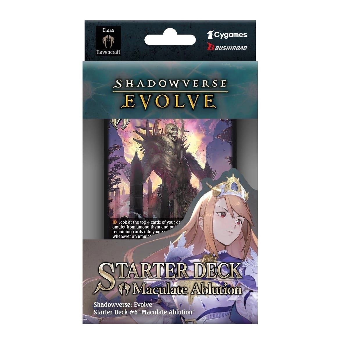 Weiss Schwarz Shadowverse Evolve Starter Deck: Maculate Ablution - SD06 - 50 pcs
