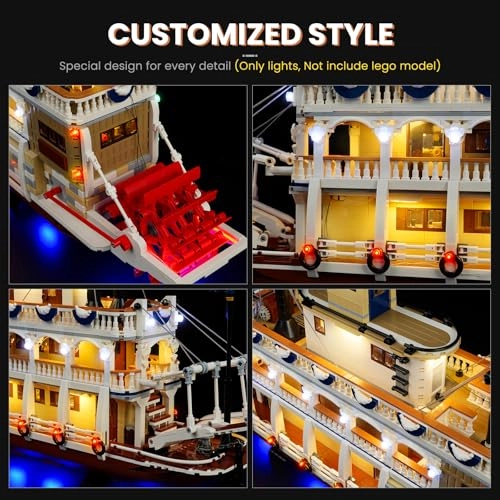 Light Kit for LEGO Ideas River Steamboat 21356