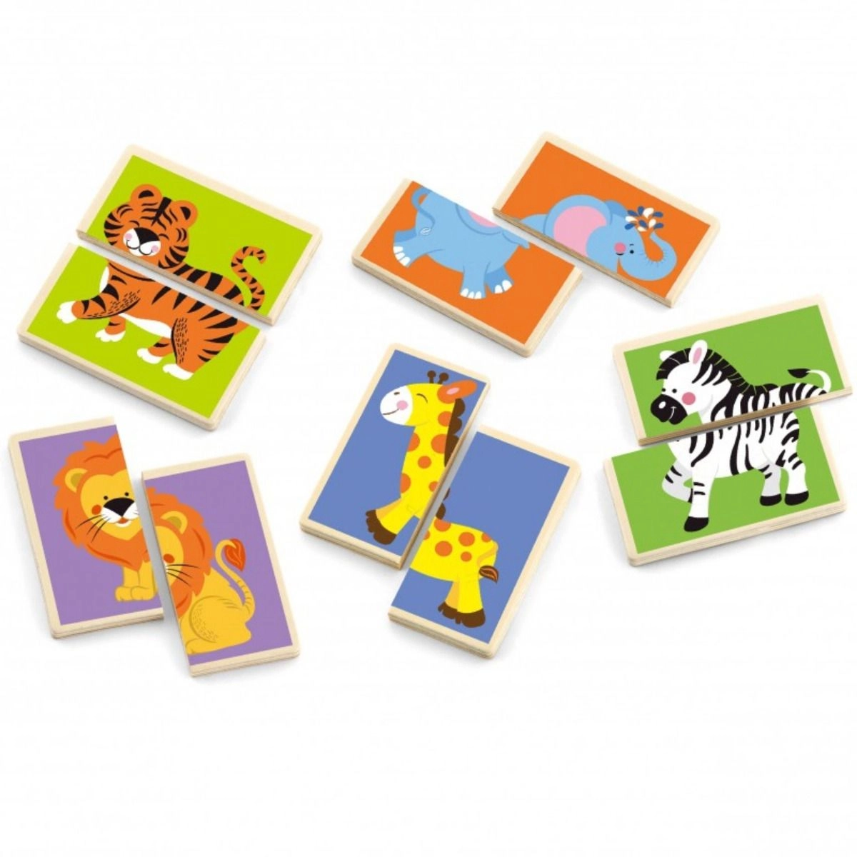 Matching Puzzle - Wild Animals - 3 + 36 pieces