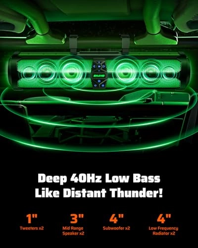 Rumble-X Series UTV Sound Bar - 8 Speakers