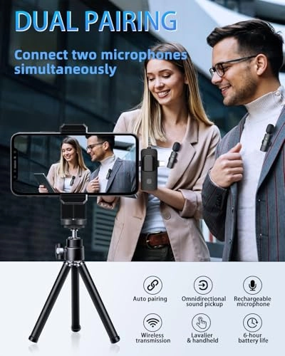 Wireless Lavalier Wireless+Lightning Microphone