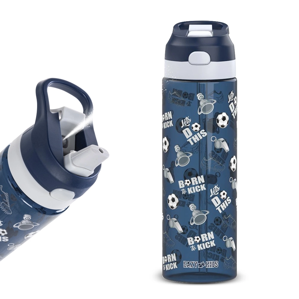 SAM BOX FZE Football Water Bottle Tritan 750 ml - Spray Sipper Lid