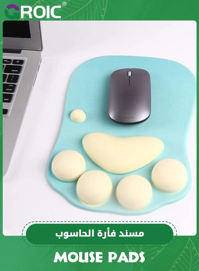 Cat Paw Silicone Gel Ergonomic Mouse Pad - 27.6x19.6 cm