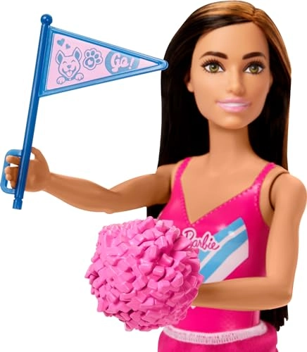 Barbie Cheerleader - Pink Pom Pom Puppy Mascot Ages 3+