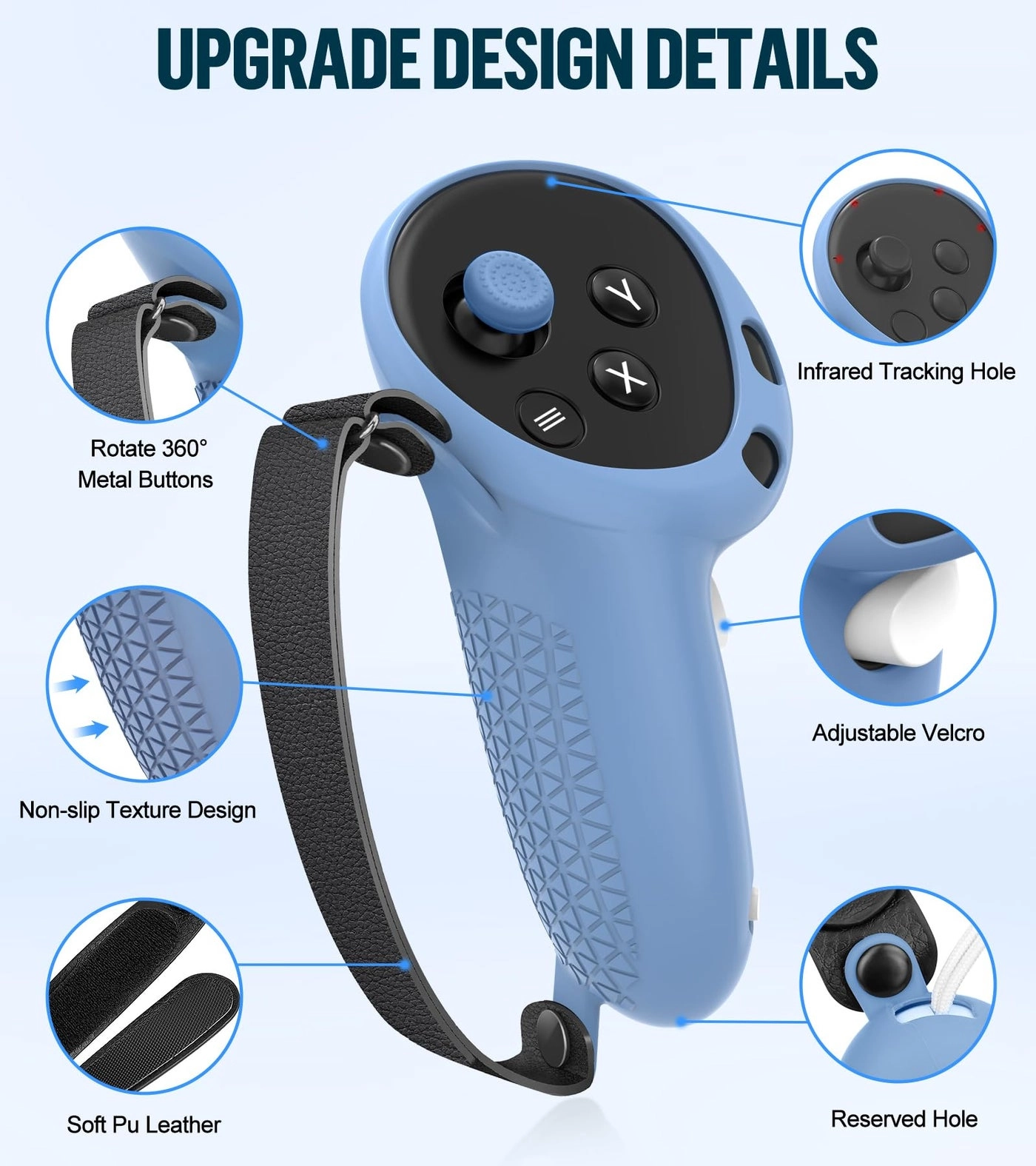 Silicone Cover Set - Compatible with Meta/Oculus Quest 3 Controller Grips