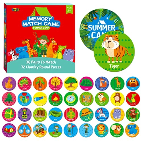 Memory Matching Game - 3 years and up 72 pieces