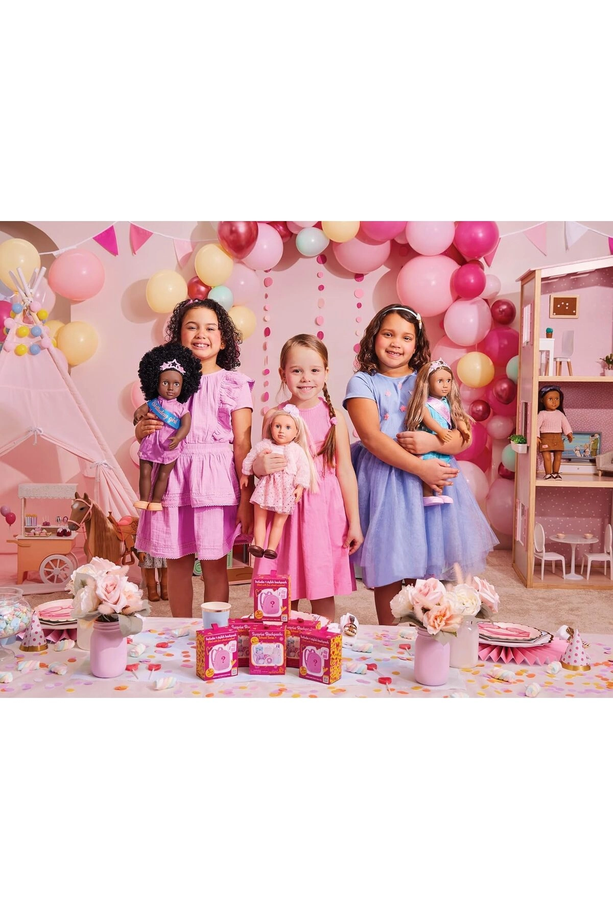 Katia Holiday Doll - 18-inch Soft-bodied Sequin Dress Ages 3+