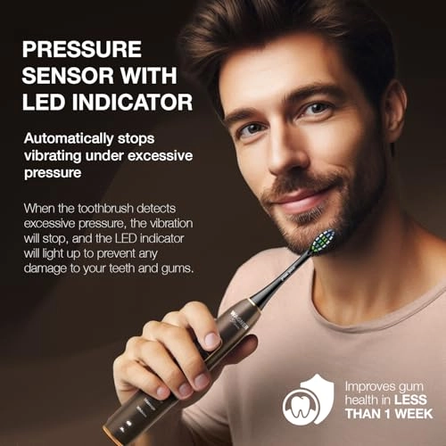 IntelliBrush - 50,000 VPM 8 Brush Heads Pressure Sensor