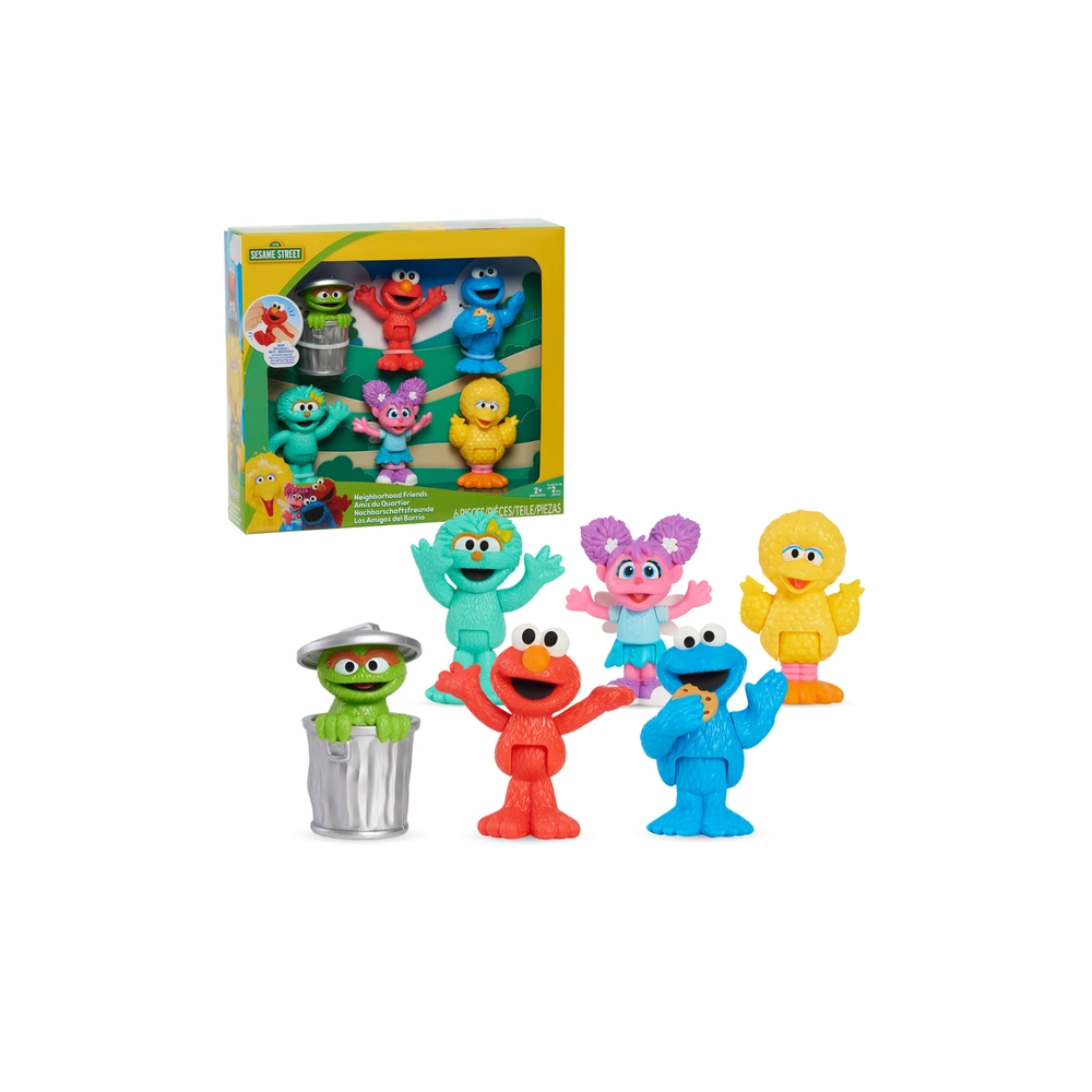Sesame Workshop Neighborhood Friends Action Figure Set (29464294-57627) 6 pcs
