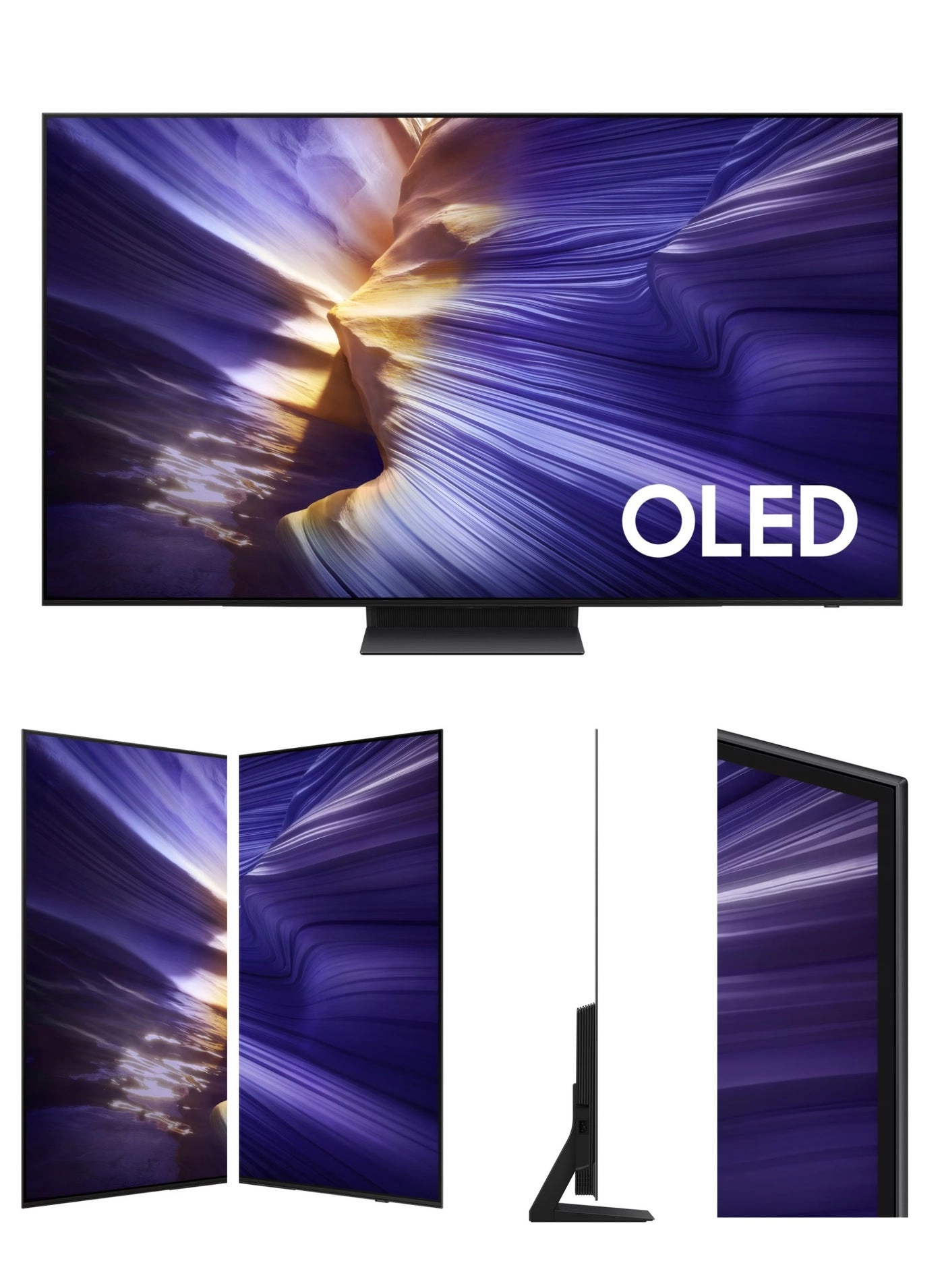 TV 55S90F 55" + 2.0 Channel Portable Soundbar With Built In Battery & LED Lights