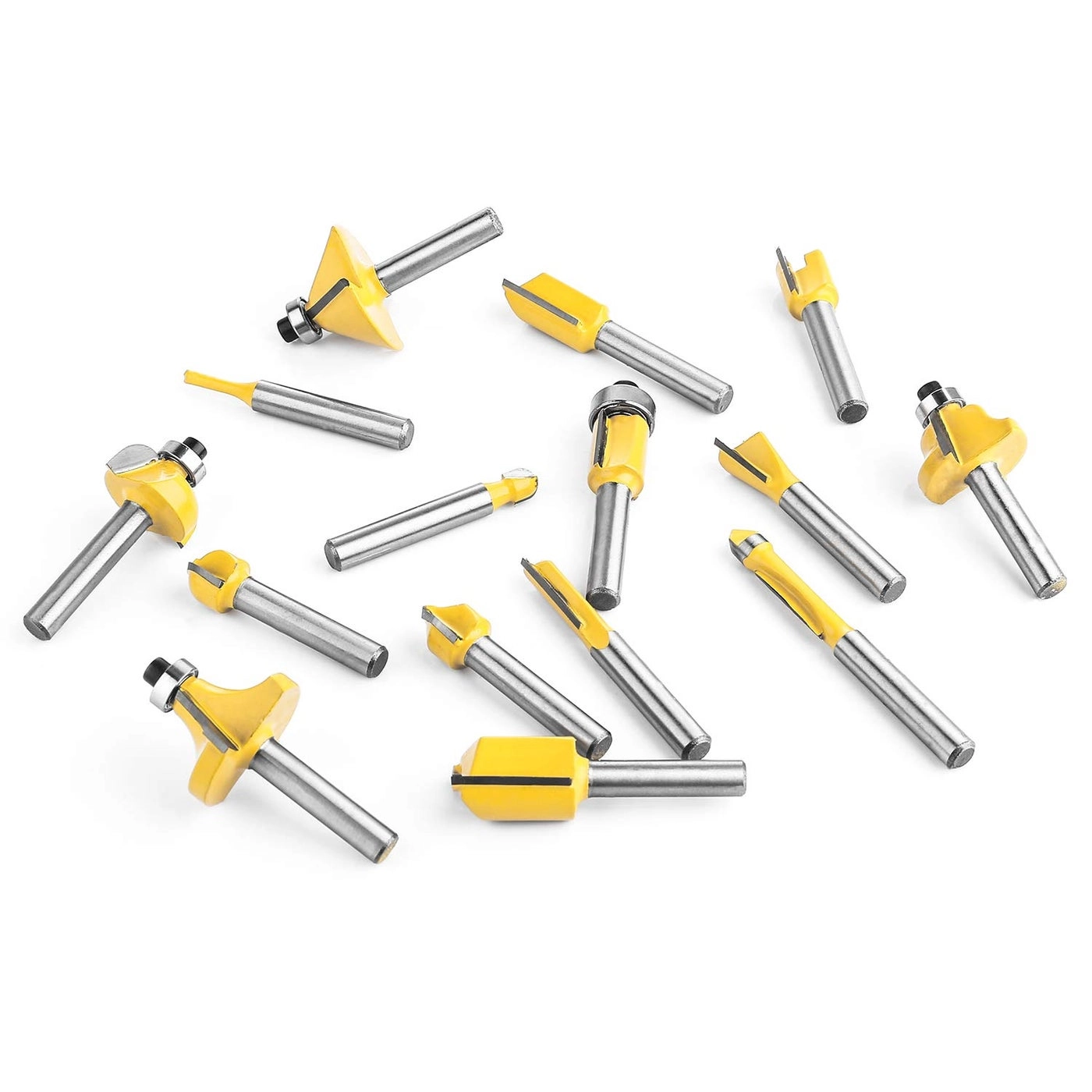 Router Bits - 1/4 Inch 15 Pieces