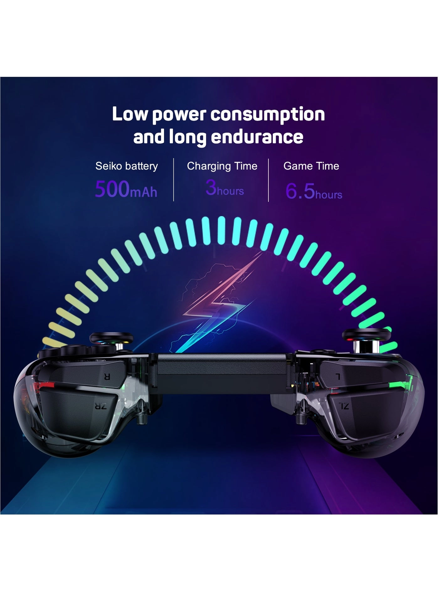 KS40 - Transparent Black Nintendo Switch