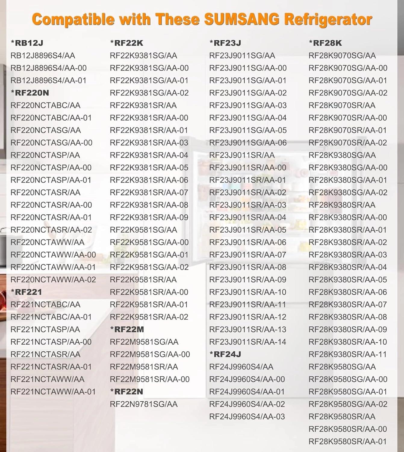 DA31-00287B - RF23J9011SR RS25H5111SR