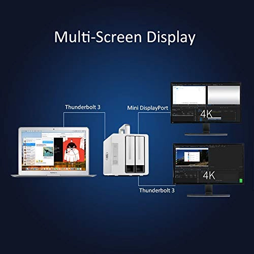 TD2 Thunderbolt 3 Plus - SATA 6.0 Gb/s, Thunderbolt 3 2-bay