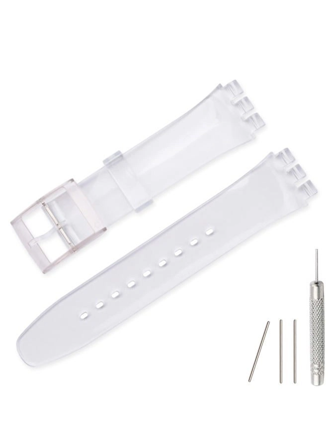 17mm Silicone Watch Band for Swatch
