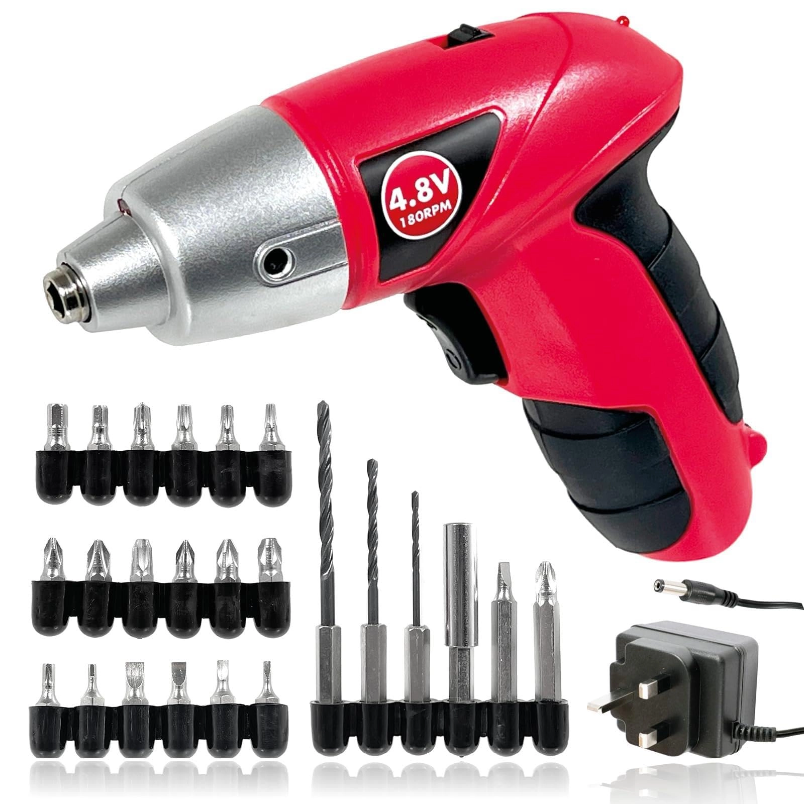 Spares2go Cordless Screwdriver Set - 300mAh