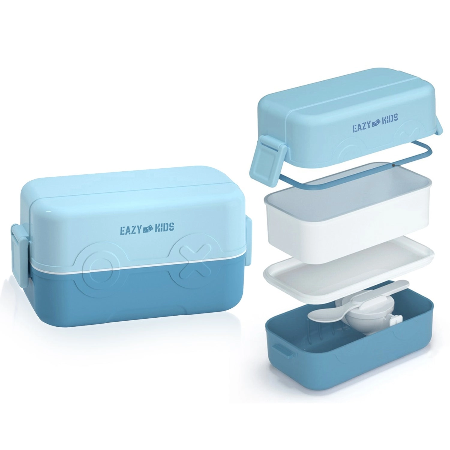 3/4/5 Compartment Convertible Bento Lunch Box - 1250ml