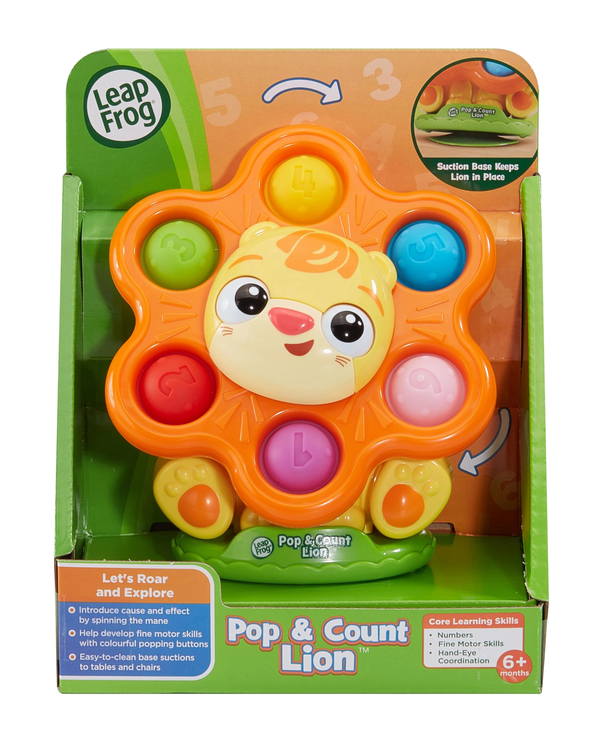 Pop & Count Lion - 6+ months 1 pieces