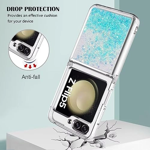 Sparkle Floating Liquid Case - Polyurethane Silicone for Samsung Galaxy Z Flip 5
