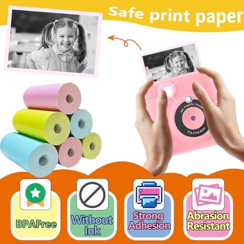 instant print camera paper - 6 pieces 2.2 Inches