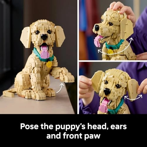 Golden Retriever Puppy (11384) - Posable Home Decor