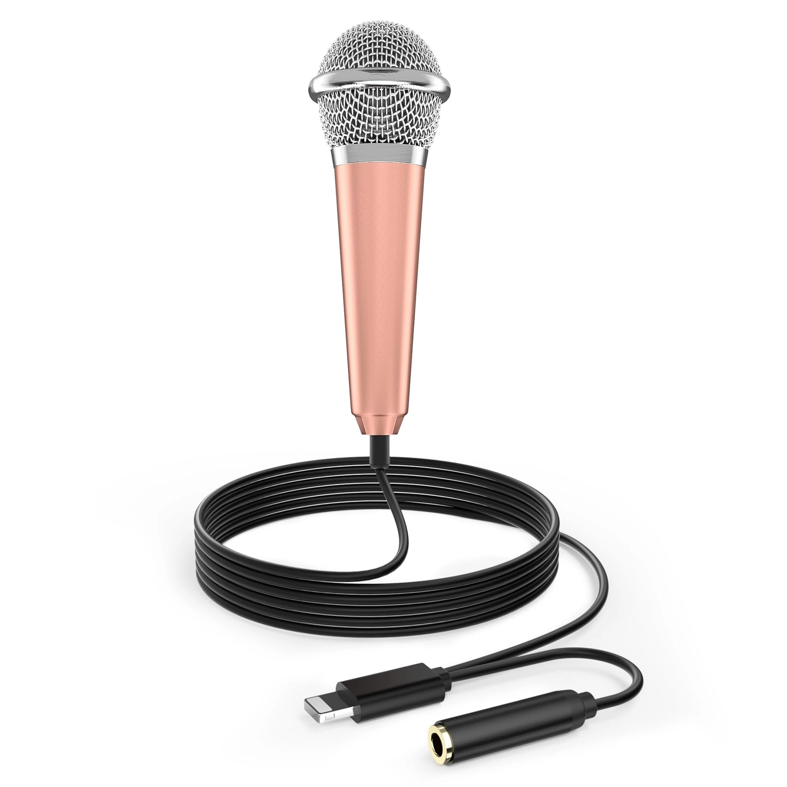 AG01 Lightning+3.5mm-Mini-Jack Microphone