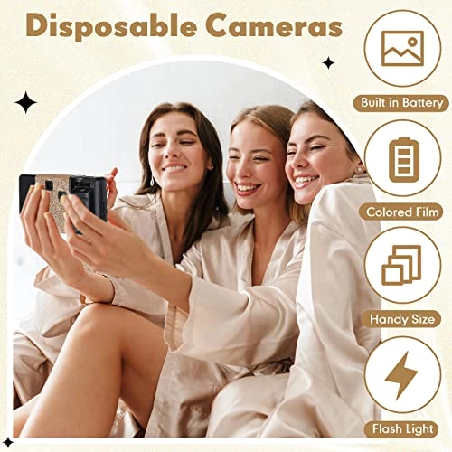 Disposable Film Camera - 4 Pcs Flash 27 Exposure 34mm