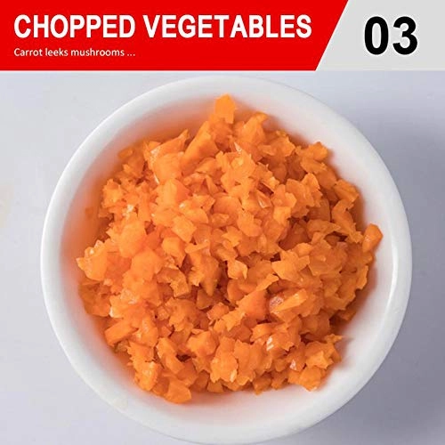 Tradebrite Manual Fruit Vegetable Chopper - 500ml 3-page blade
