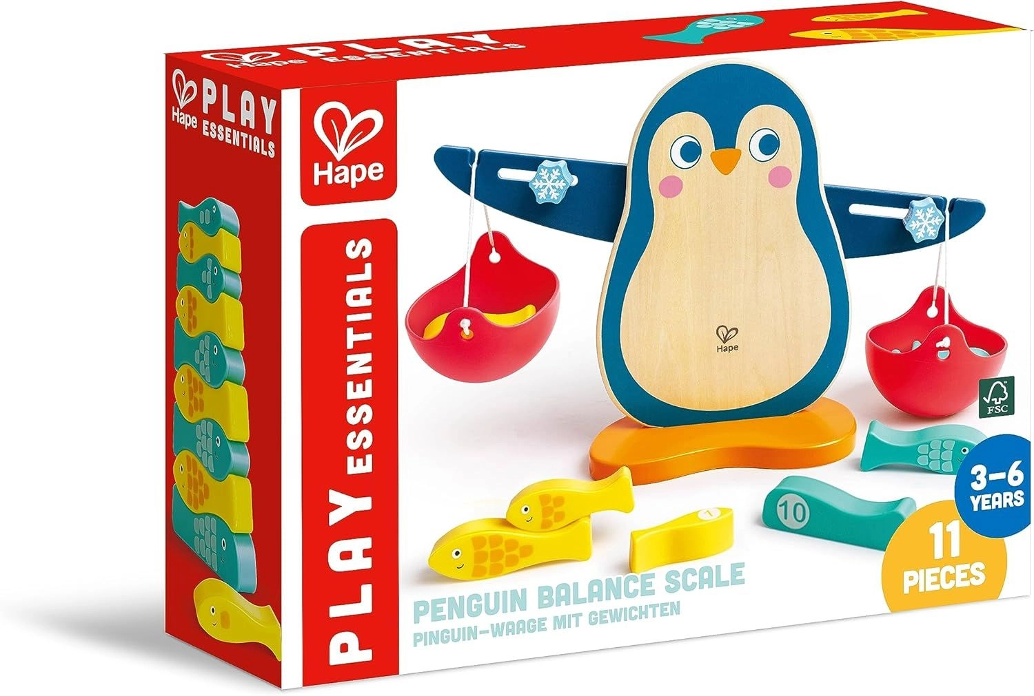 Wooden Penguin Balance Math And Counting Scale - 3 + 10 piece(s)
