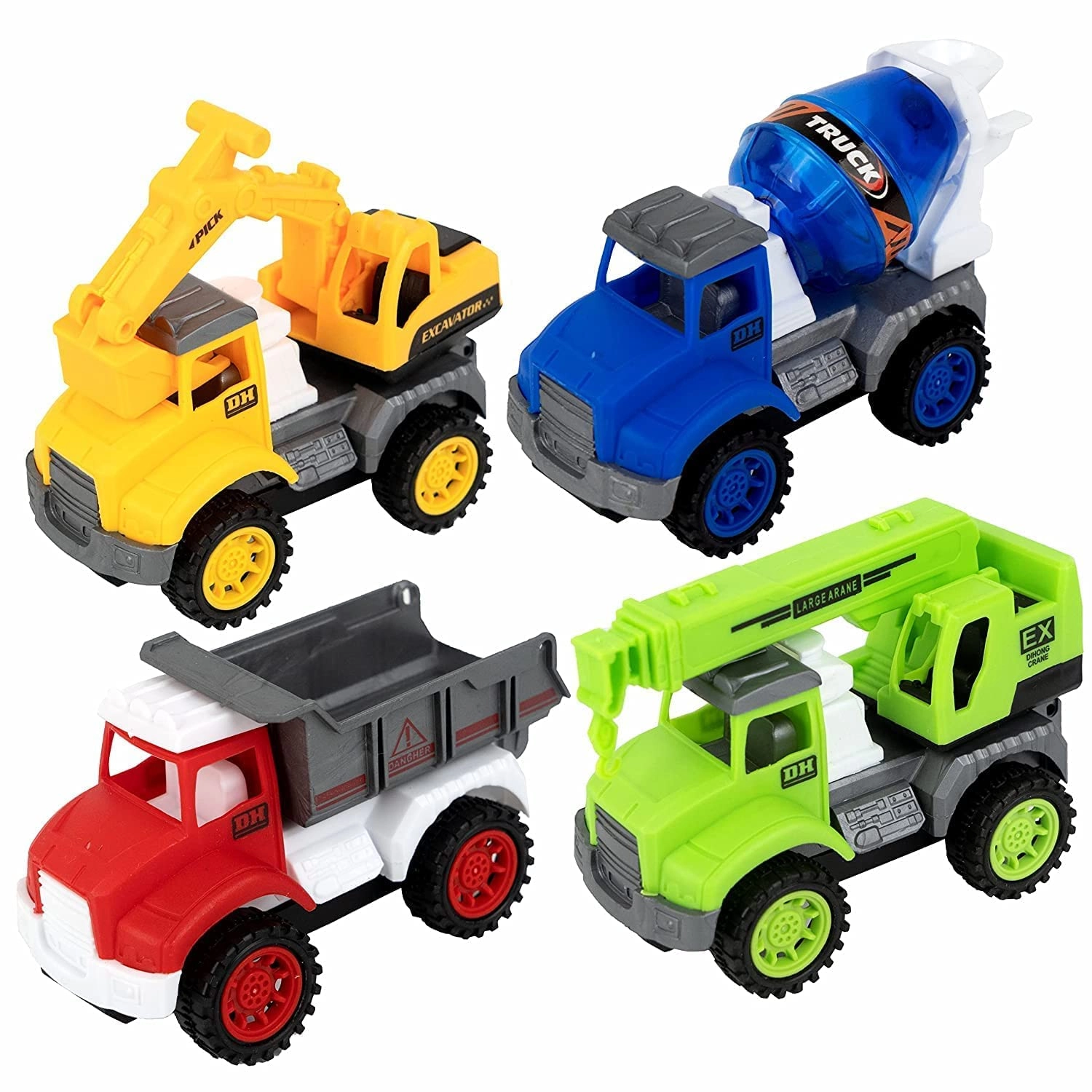 buyline Construction Vehicle Truck Set - 4pcs