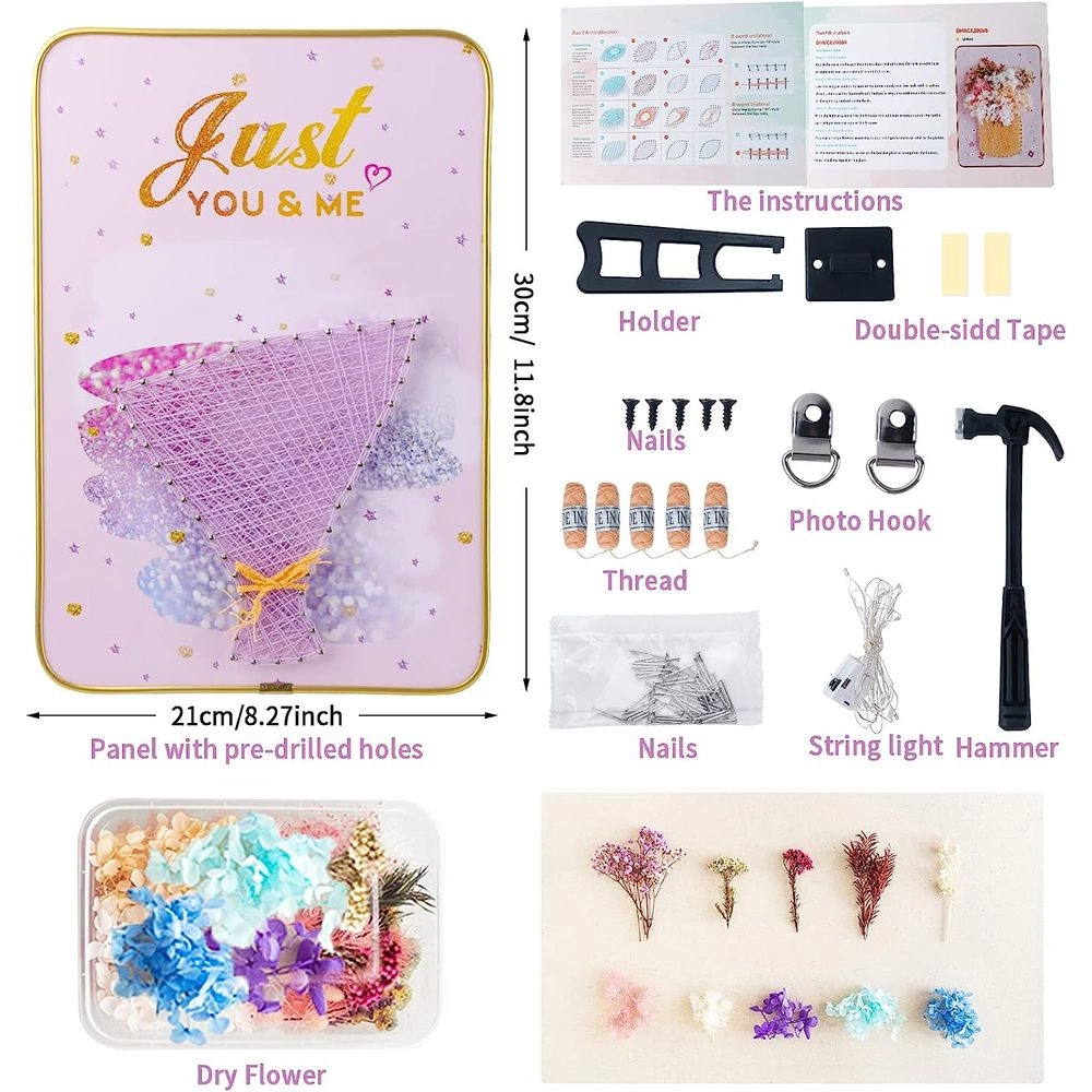 DIY String 3D String Art Kit - 6+ years