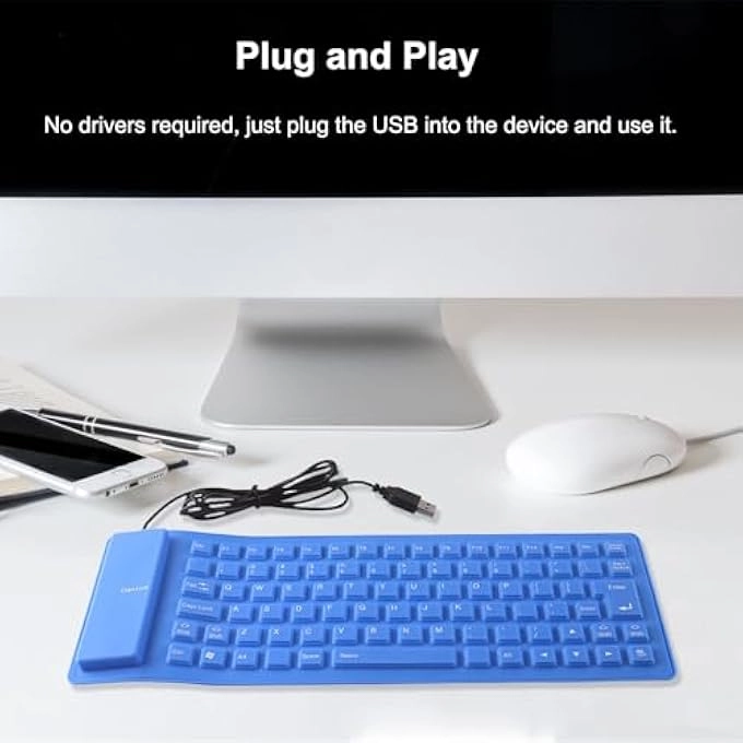 Foldable wired keyboard - Wired