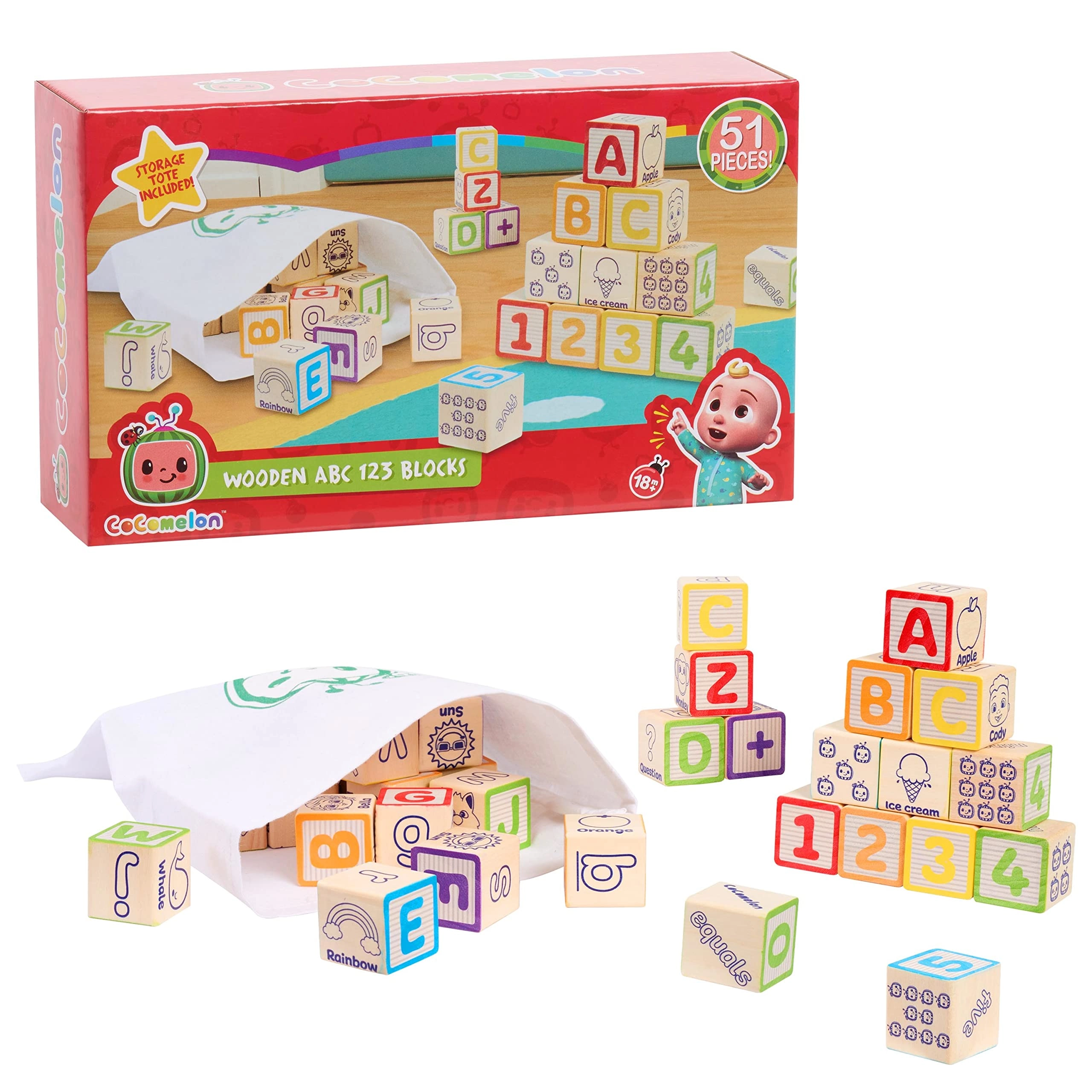 CoComelon Classic ABC Blocks - 18 months - 4 years 51 pieces