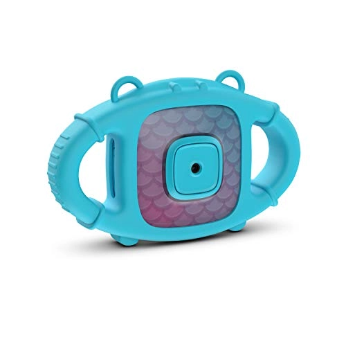 Kitvision Kids Waterproof Digital Action Camera for Children with Accessories (Mounts, Adaptors & 4 GB Micro SD Card), Built-in Microphone and Rechargeable Battery - Clear/Blue