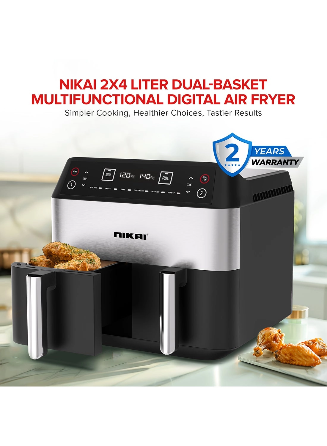 Nikai Digital Multi-Function Air Fryer NAF282D