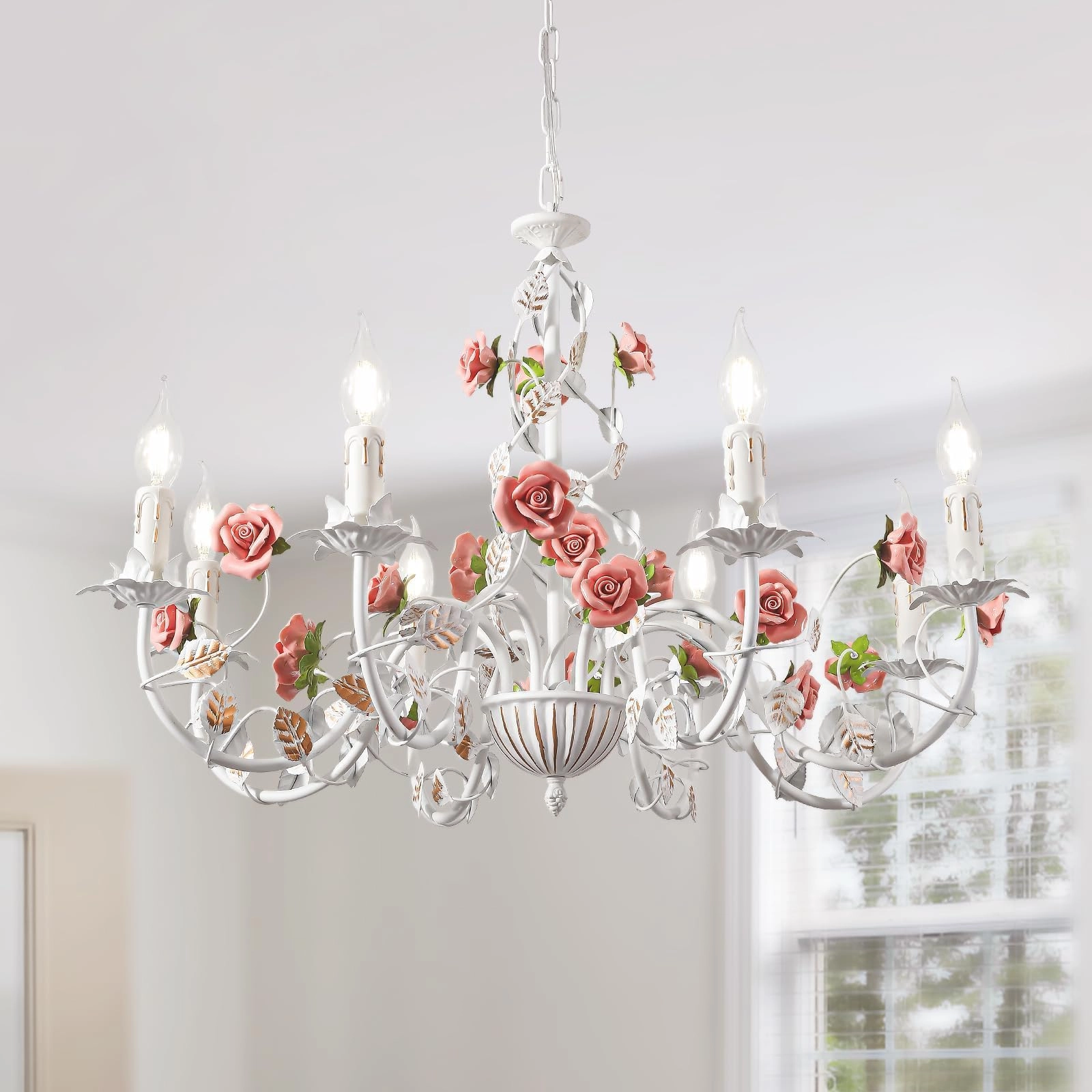meibeileil Vintage Chandelier - 8 Heads E14