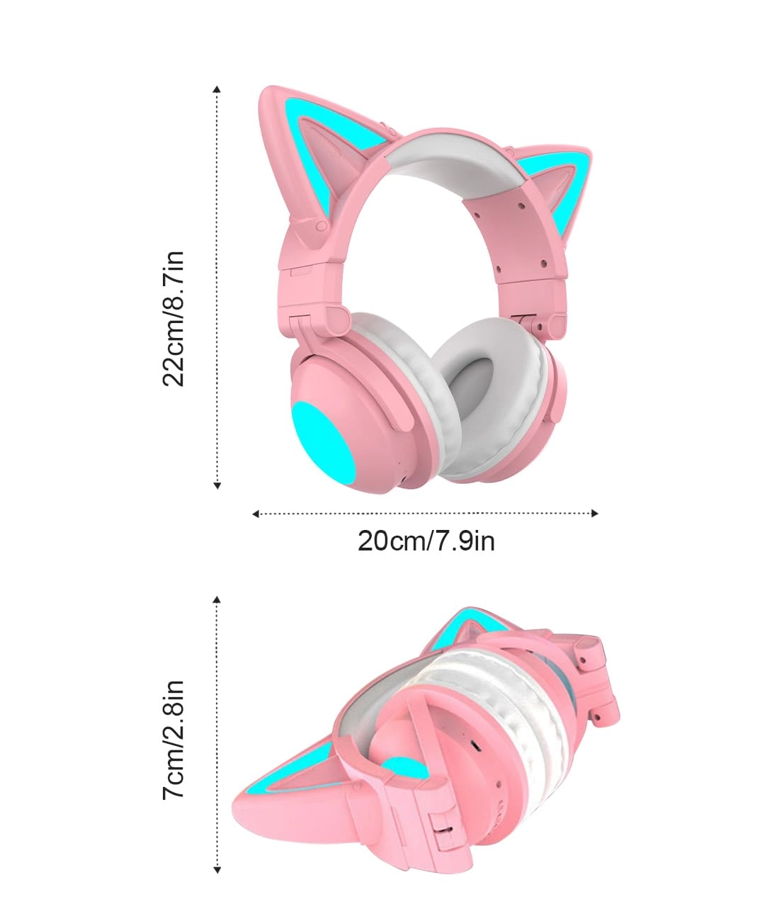Cat Ear Bluetooth Headphones Wireless Headphone