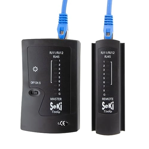 Network Tester - RJ11 RJ12 RJ45 continuity short circuit wire reversal