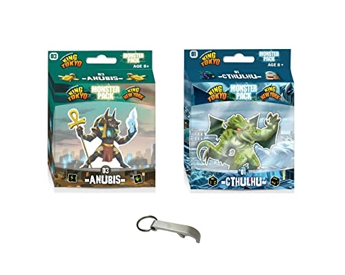King of Tokyo: Anubis + King of Tokyo: Cthulhu + Bottle Opener (French)