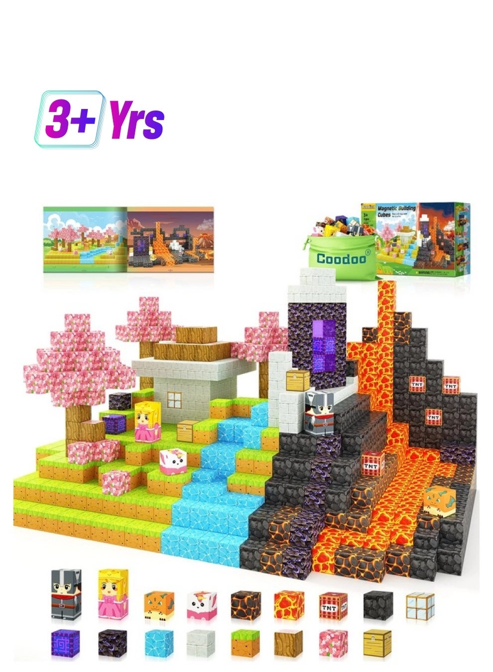 Build Mine Magnet World Magic Portal Set - Minecraft