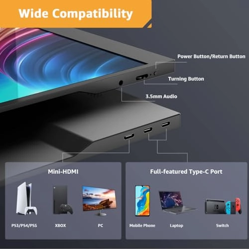 Portable Monitor - 1920 × 1080 17.3 Inch