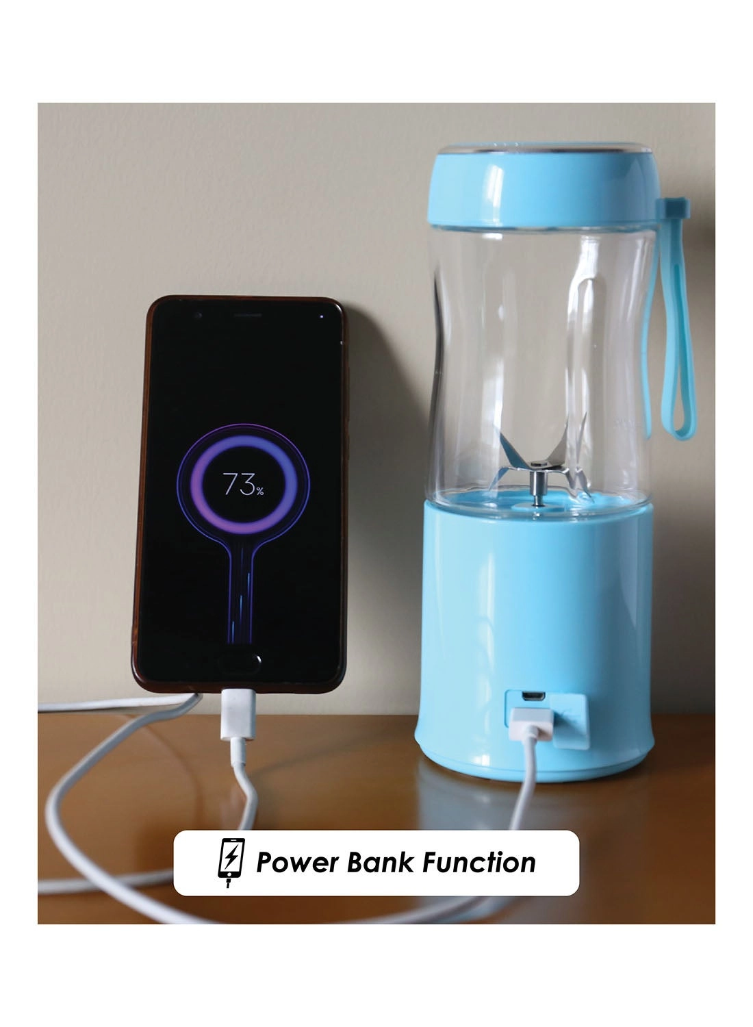 SF6810BR - 2-in-1 (Blender + Power Bank) USB Charging Dual Switch