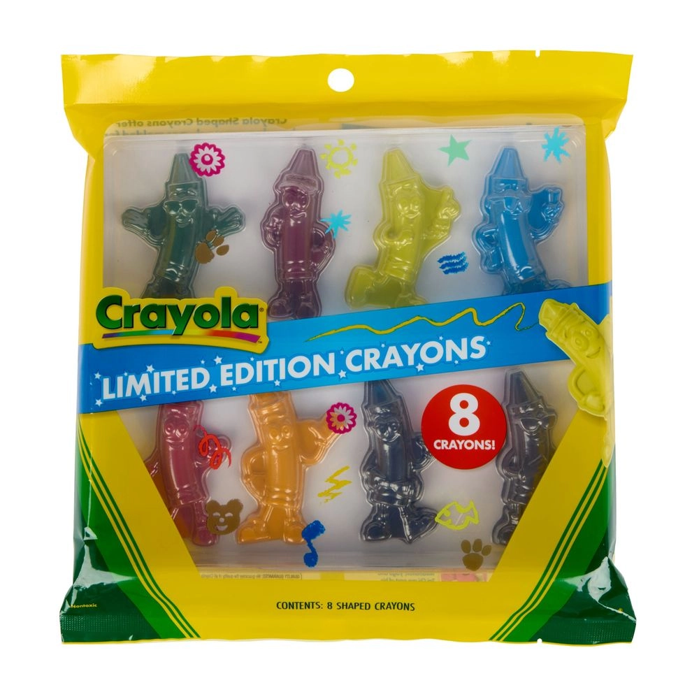 Character Shaped Limited Edition Crayons - 8 Pcs