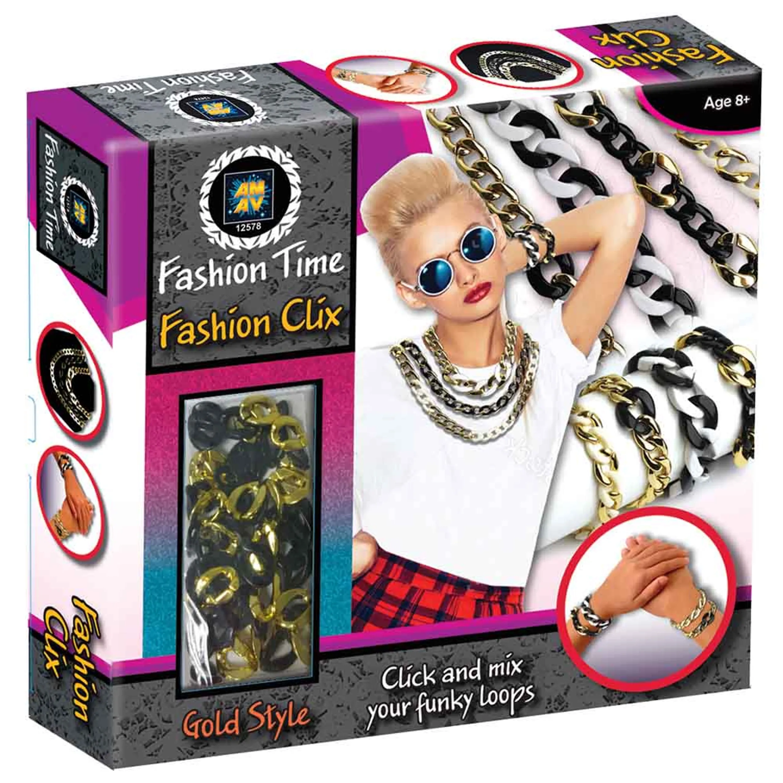 AMAV Fashion Clix - Gold Jewelry Kit